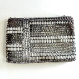 Vintage BIRKS silver beaded purse.